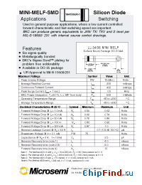 Datasheet JAN1N4150UR-1. manufacturer Microsemi